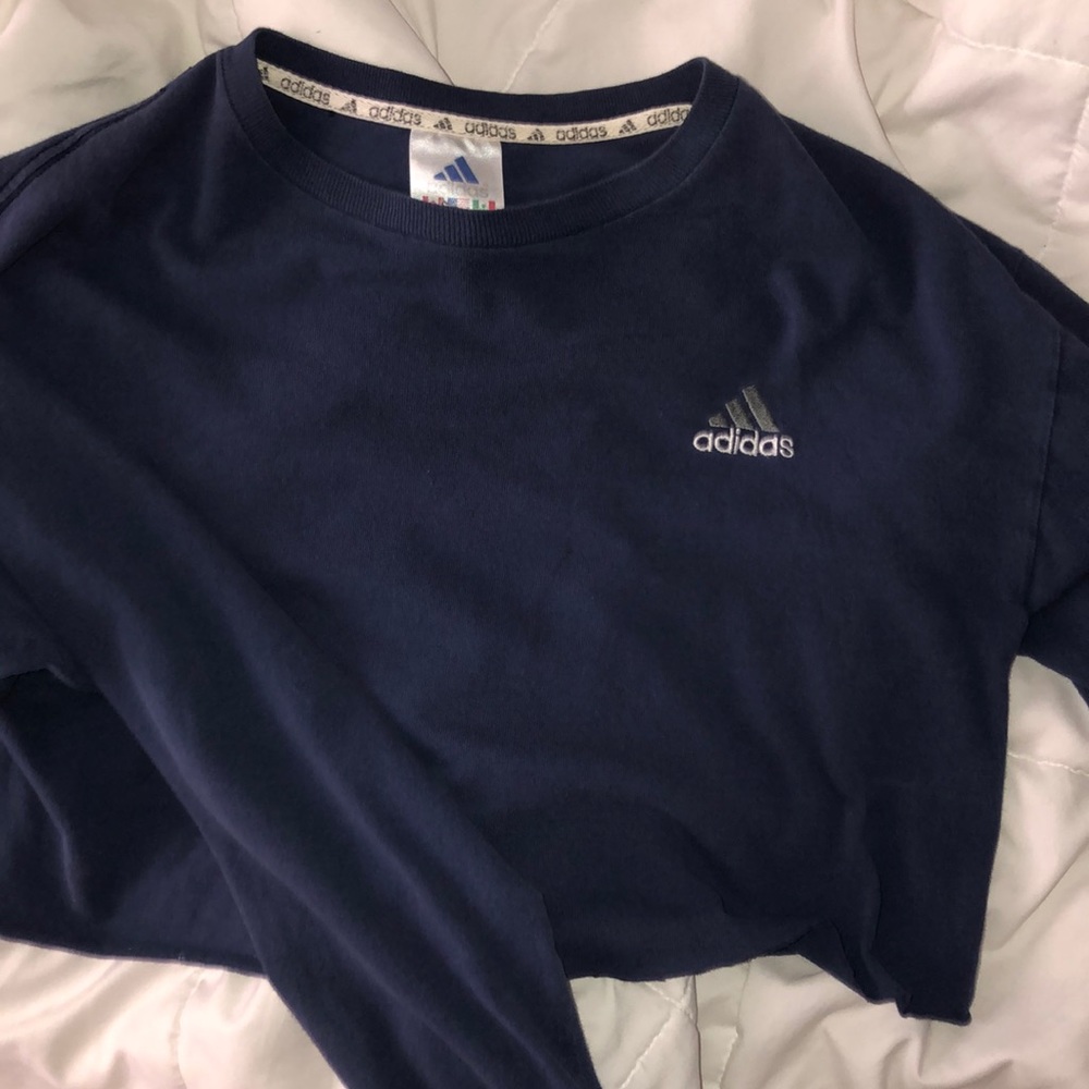 cropped vintage adidas long sleeve